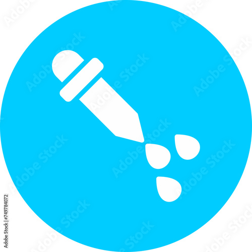 Dropper Vector Glyph Multi Circle