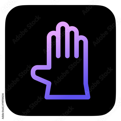 Editable rubber glove vector icon. Industry, household, gardening, landscaping. Part of a big icon set family. Perfect for web and app interfaces, presentations, infographics, etc