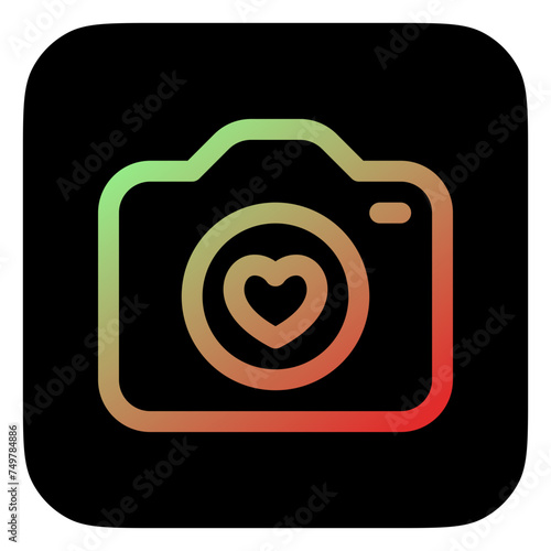 Editable wedding photography vector icon. Wedding, valentine, love, celebration. Part of a big icon set family. Perfect for web and app interfaces, presentations, infographics, etc