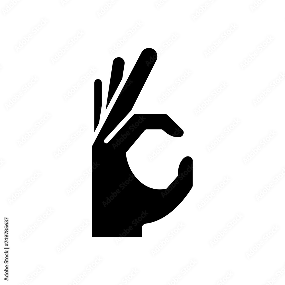 hand icon. solid icon hand icon. solid icon