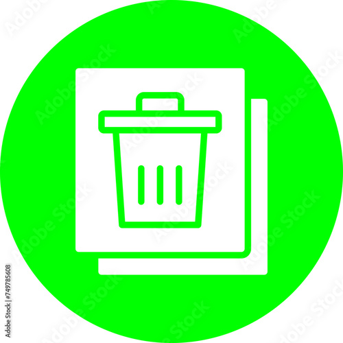 Delete Vector Glyph Multi Circle