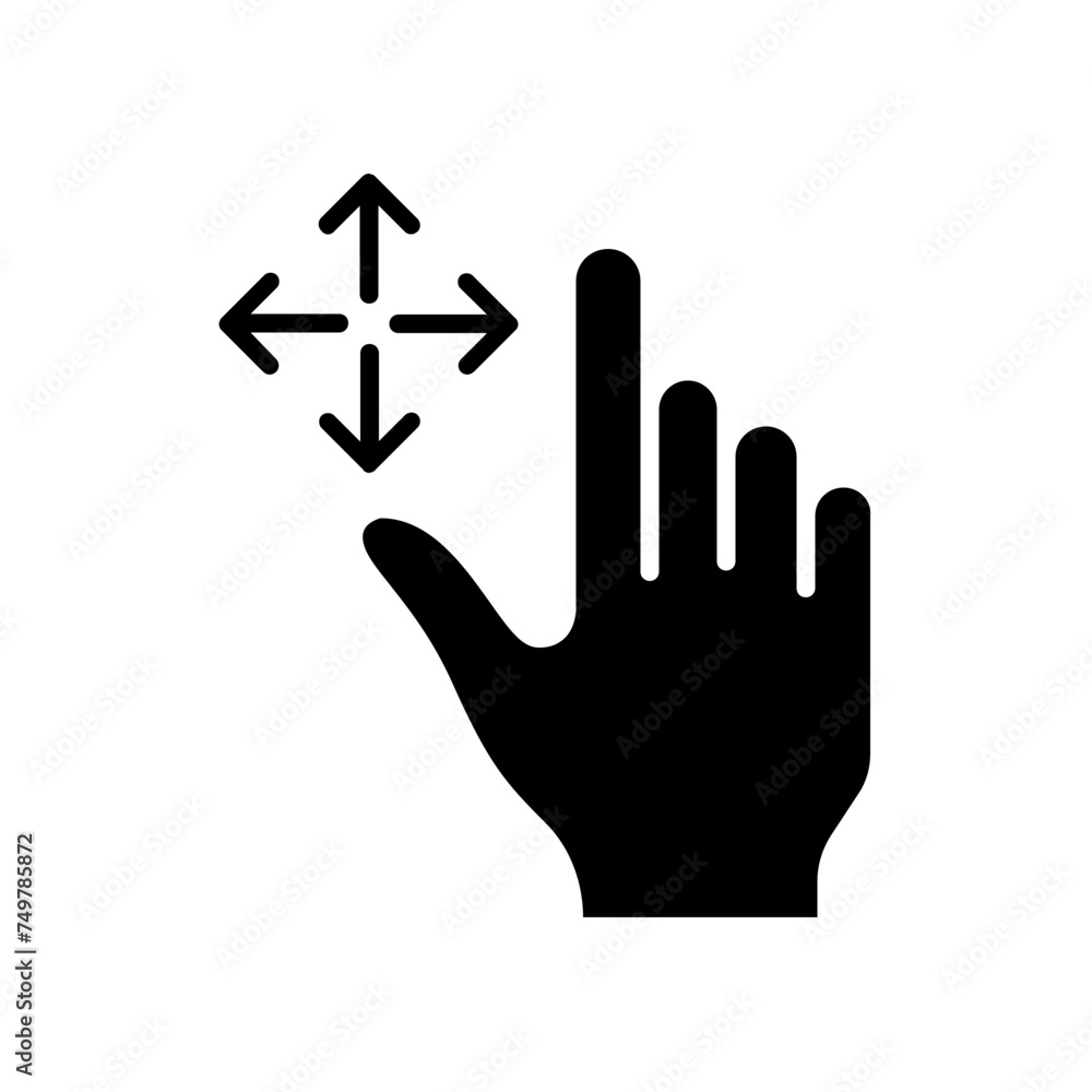 hand icon. solid icon hand icon. solid icon