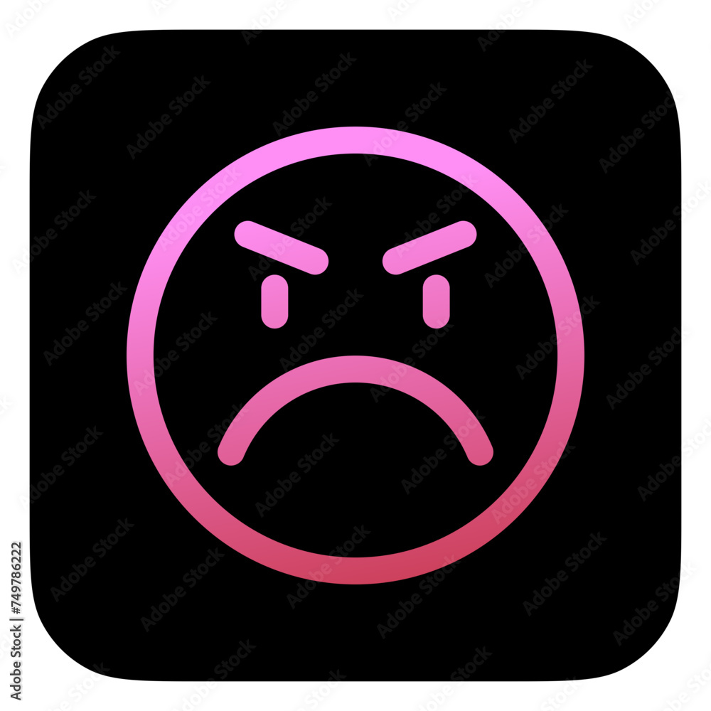 Editable upset, angry, mad expression emoticon vector icon. Part of a big icon set family. Part of a big icon set family. Perfect for web and app interfaces, presentations, infographics, etc Editable upset, angry, mad expression emoticon vector icon. Part of a big icon set family. Part of a big icon set family. Perfect for web and app interfaces, presentations, infographics, etc