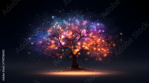 Computer generated image of tree