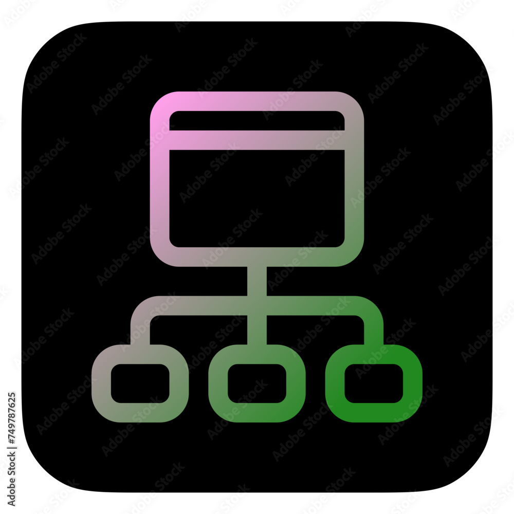 Editable sitemap, hierarchy vector icon. Part of a big icon set family. Perfect for web and app interfaces, presentations, infographics, etc Editable sitemap, hierarchy vector icon. Part of a big icon set family. Perfect for web and app interfaces, presentations, infographics, etc