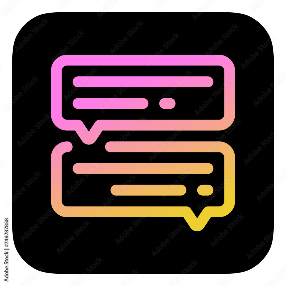 Editable online forum, discussion vector icon. Online learning, course, tutorial. Part of a big icon set family. Perfect for web and app interfaces, presentations, infographics, etc Editable online forum, discussion vector icon. Online learning, course, tutorial. Part of a big icon set family. Perfect for web and app interfaces, presentations, infographics, etc