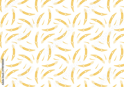 Wheat pattern wallpaper. oat symbol. free space for text. rice sign. Rice pattern wallpaper.