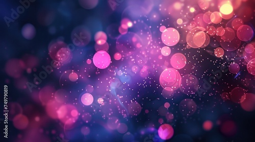 abstract background with bokeh lights 