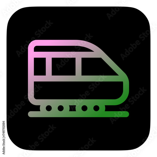 Editable subway train vector icon. Vehicles, transportation, travel. Part of a big icon set family. Perfect for web and app interfaces, presentations, infographics, etc