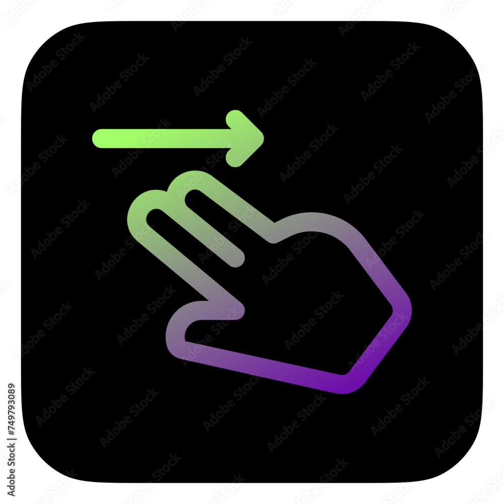 Editable two fingers swipe right vector icon. Part of a big icon set family. Perfect for web and app interfaces, presentations, infographics, etc Editable two fingers swipe right vector icon. Part of a big icon set family. Perfect for web and app interfaces, presentations, infographics, etc