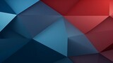Abstract Paper Poly Background from Tetrahedrons - Blue to Red Gradient - Suitable for Business Cards and Web