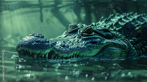  crocodile in the water HD wallpaper