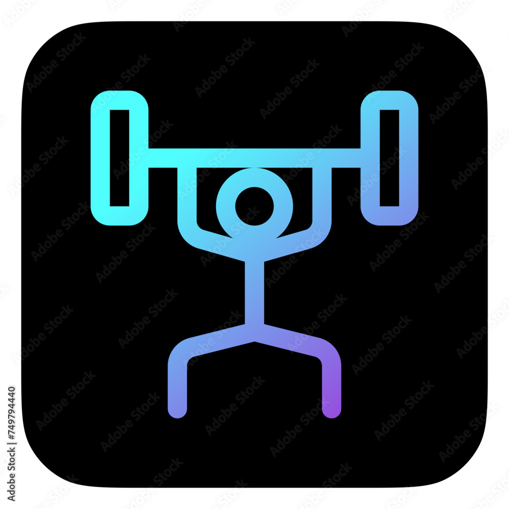 Editable weight lifting vector icon. Part of a big icon set family. Perfect for web and app interfaces, presentations, infographics, etc Editable weight lifting vector icon. Part of a big icon set family. Perfect for web and app interfaces, presentations, infographics, etc