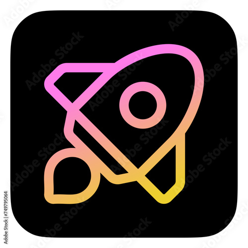 Editable rocket launch, startup vector icon. Part of a big icon set family. Perfect for web and app interfaces, presentations, infographics, etc