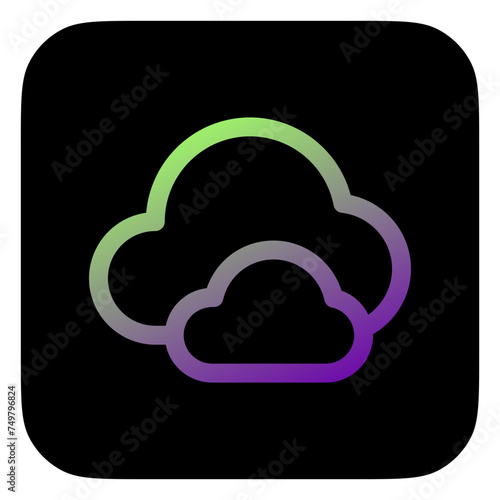 Editable clouds vector icon. Part of a big icon set family. Perfect for web and app interfaces, presentations, infographics, etc
