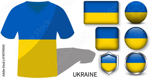The football jerseys of Ukraina, Ukraina Flag Collection