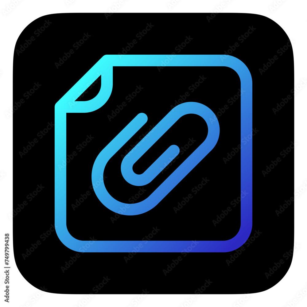 Editable vector attachment file icon. Part of a big icon set family. Perfect for web and app interfaces, presentations, infographics, etc Editable vector attachment file icon. Part of a big icon set family. Perfect for web and app interfaces, presentations, infographics, etc
