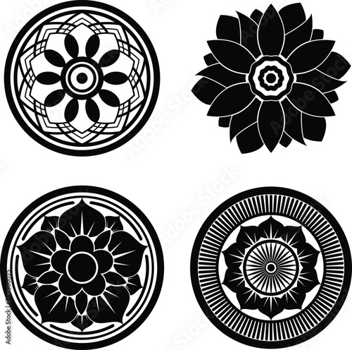 Lotus vector design, Sri Lanka style