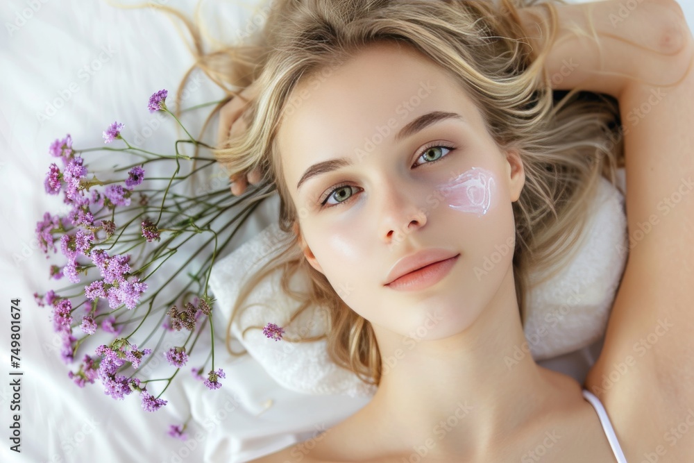 Beauty Face Body butter Aloe Vera. Natural organic Skincare products: Foot treatment cosmetic lotion, moisture Palmarosa oil gel, Camellia seed oil serum and blank cream tube Salicylic Acid jar pot