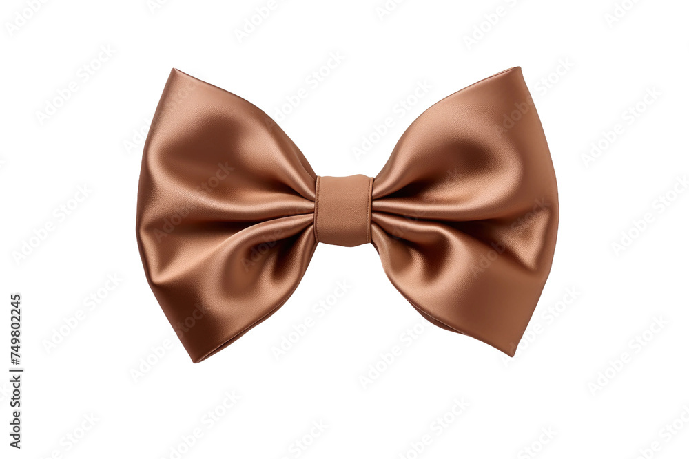 Brown Bow Tie. A brown bow tie is positioned neatly on a plain white background showcasing its elegant design and craftsmanship. on White or PNG Transparent Background. Brown Bow Tie. A brown bow tie is positioned neatly on a plain white background showcasing its elegant design and craftsmanship. on White or PNG Transparent Background.