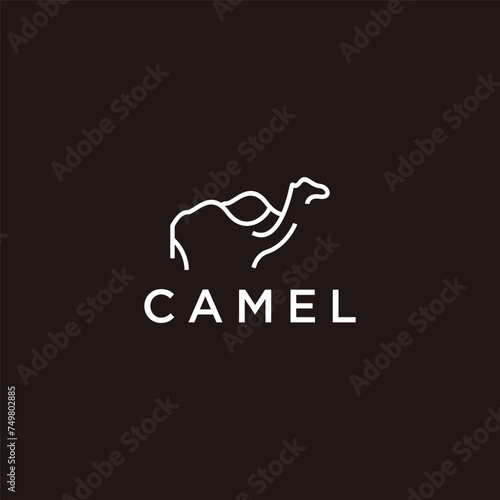 Camel logo vector icon design template