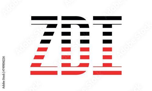 ZDI three initial letter iconic line negative space minimal logo design vector template. monogram, abstract, wordmark, business, typography, minimalist, brand, company, flat, modern, unique, simple