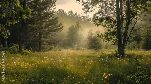 beauty inside the forest 