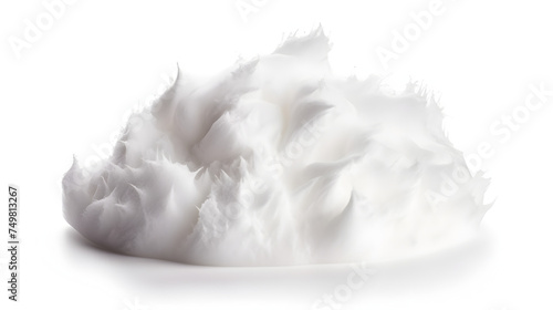 white foam on white background