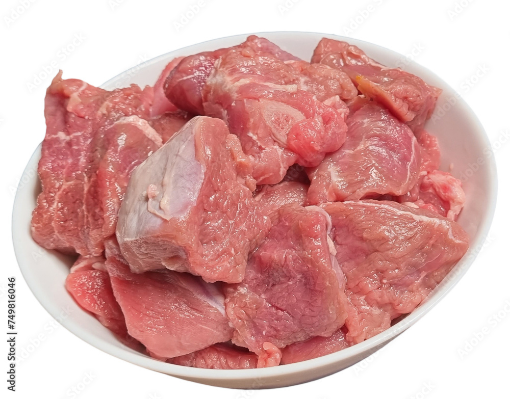 raw lamb meat on transparent background raw lamb meat on transparent background