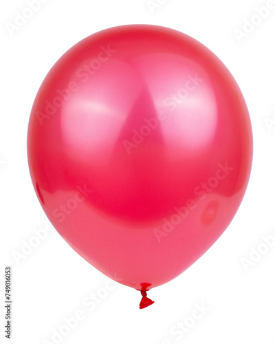 Party red balloon event decor isolated on the white background