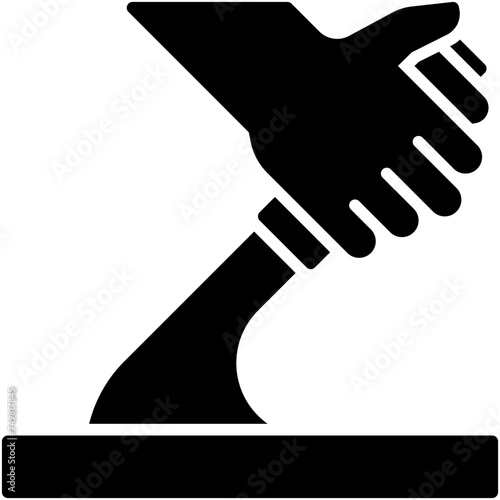 Handbrake icon, car accident and safety related vector illustration