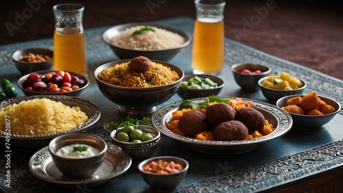 Middle Eastern Suhoor or Iftar meal

 photo