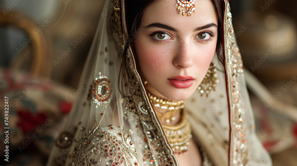 Velvet Elegance: The Luxurious Detail of a Bridal Anarkali
