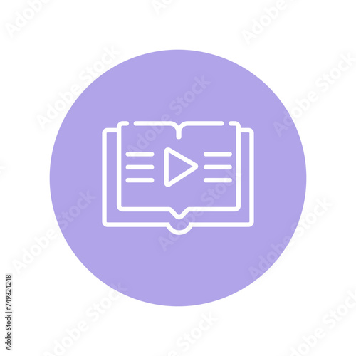 Audio book play icon