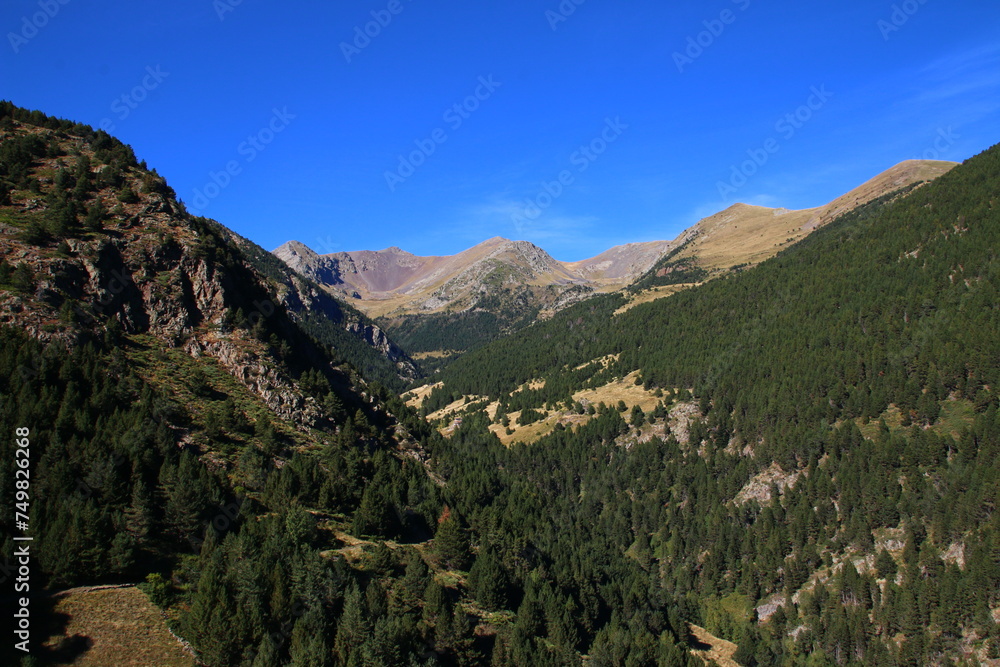 Beautiful View over Madriu-Perafita-Claror Valley (Pyrenees, Andorra) Beautiful View over Madriu-Perafita-Claror Valley (Pyrenees, Andorra)