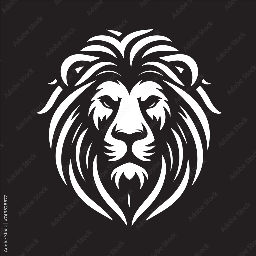 Fototapeta premium lion head logo design