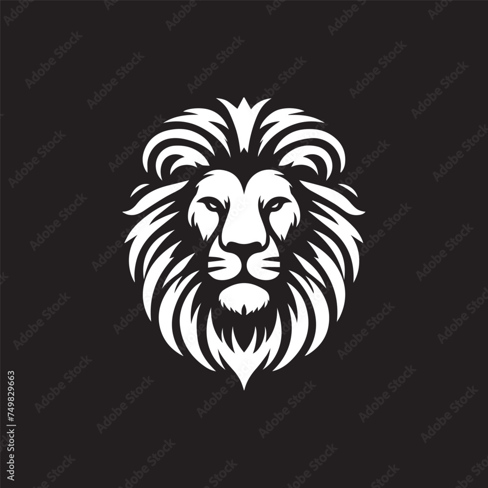 lion head logo design