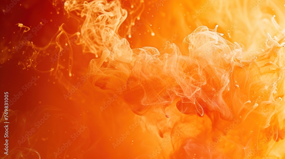 Close up of fiery flames on a burning background. Close up of fiery flames on a burning background.