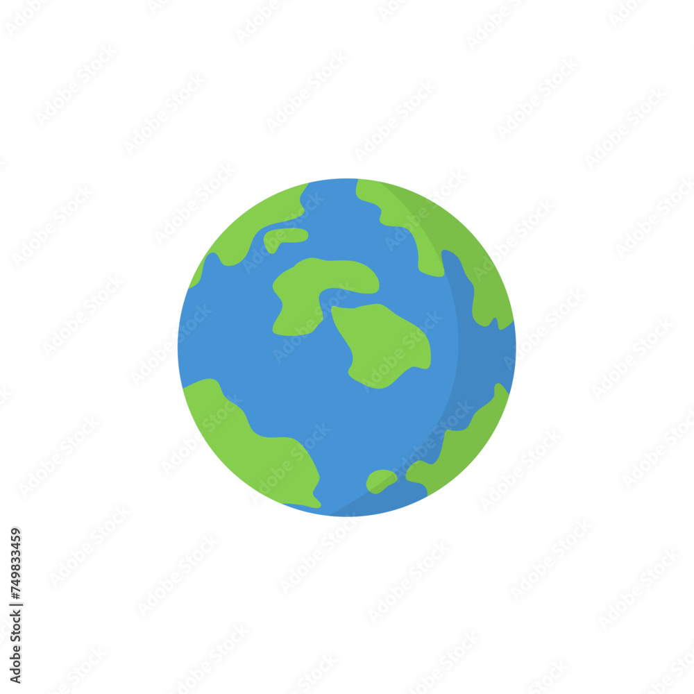 Space earth planet icon