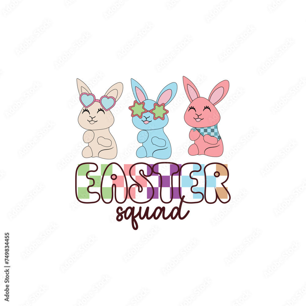 Happy Easter day, Easter squad, Easter day sublimation, easter vector Happy Easter day, Easter squad, Easter day sublimation, easter vector