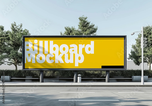 Horizontal Billboard Mockup Banner Template