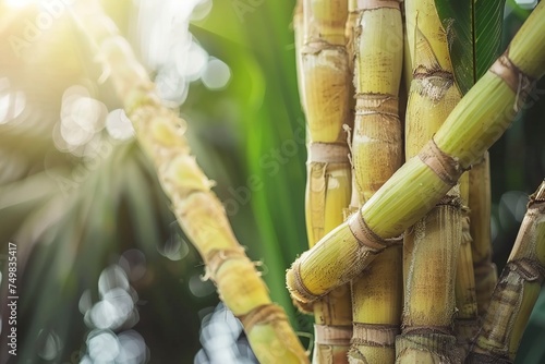 sugar cane is a genus of plants in the Cucurbitaceae family photo