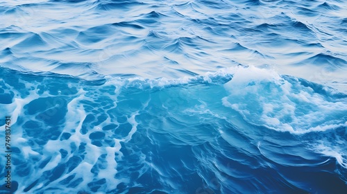abstract texture summer water wave sea background blue ripple ocean banner.