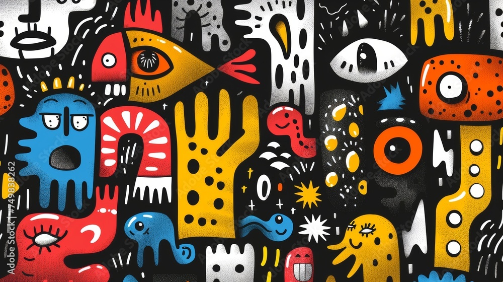 Creative Doodle Pattern Background