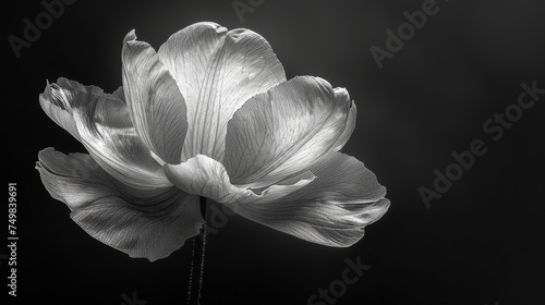 a black and white photo of a flower in the middle of a black and white photo of a flower in the middle of a black and white photo.