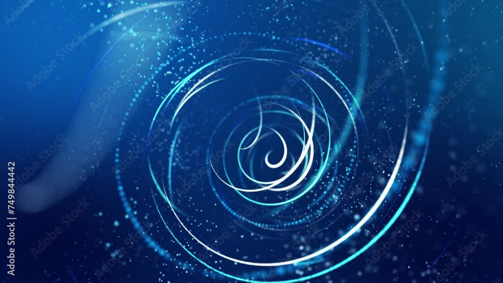 DOF glow blue particles, animation featuring glowing particles that form dynamic spirals or strings. Looped animation in style futuristic motion design, and glowing particles with a bokeh effect. DOF glow blue particles, animation featuring glowing particles that form dynamic spirals or strings. Looped animation in style futuristic motion design, and glowing particles with a bokeh effect.
