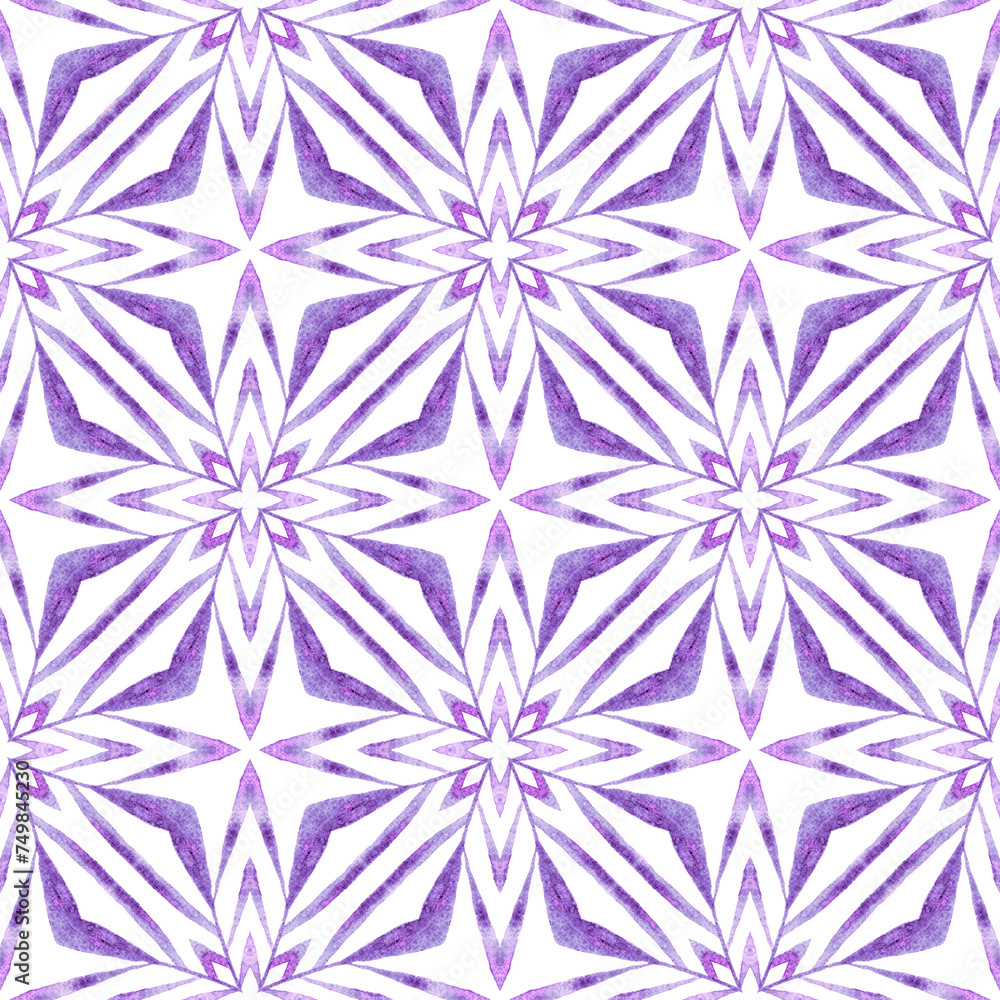 Chevron watercolor pattern. Purple incredible Chevron watercolor pattern. Purple incredible