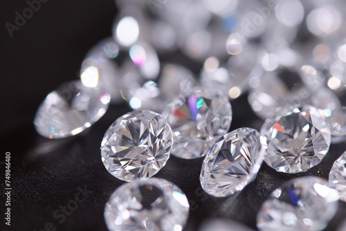 Shiny diamond colorful gems crystals luxury fantasy jewelry background shine sparkle transparent surface reflections magic gift precious glitter rich treasure elegant expensive gemstone crystal