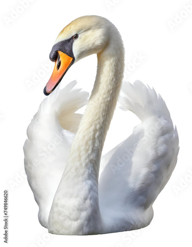 Illustration of white swan