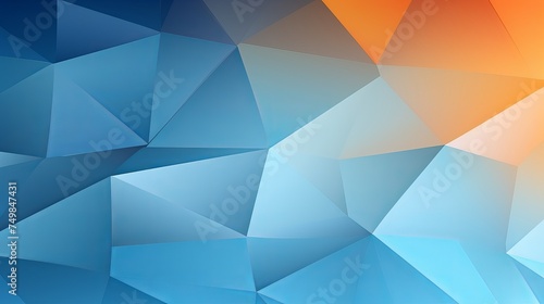 Background of Origami Tetrahedrons - Futuristic Composition with Copy Space